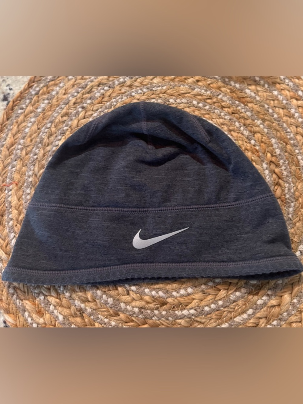 Men’s Nike Terra Dri-Fit Uncuffed Dark Gray Lightweight Swoosh Beanie